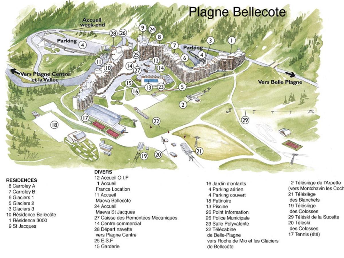 Appart 2 Pieces 5 Pers. Au Coeur De La Station Avec Balcon Et Piscine - Fr-1-181-1030 La Plagne Exterior foto